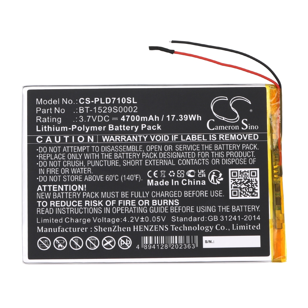 Akut Tabletin akku CS-PLD710SL