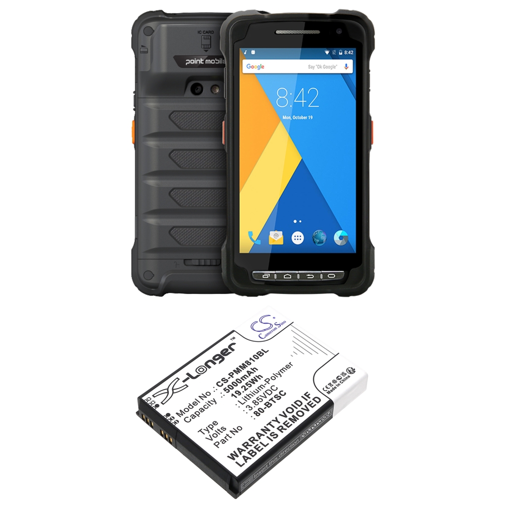 Viivakoodinlukijan akku Point mobile CS-PMM810BL