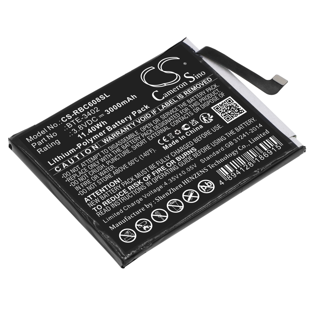 Yhteensopiva akun vaihto Orbic BTE-3402