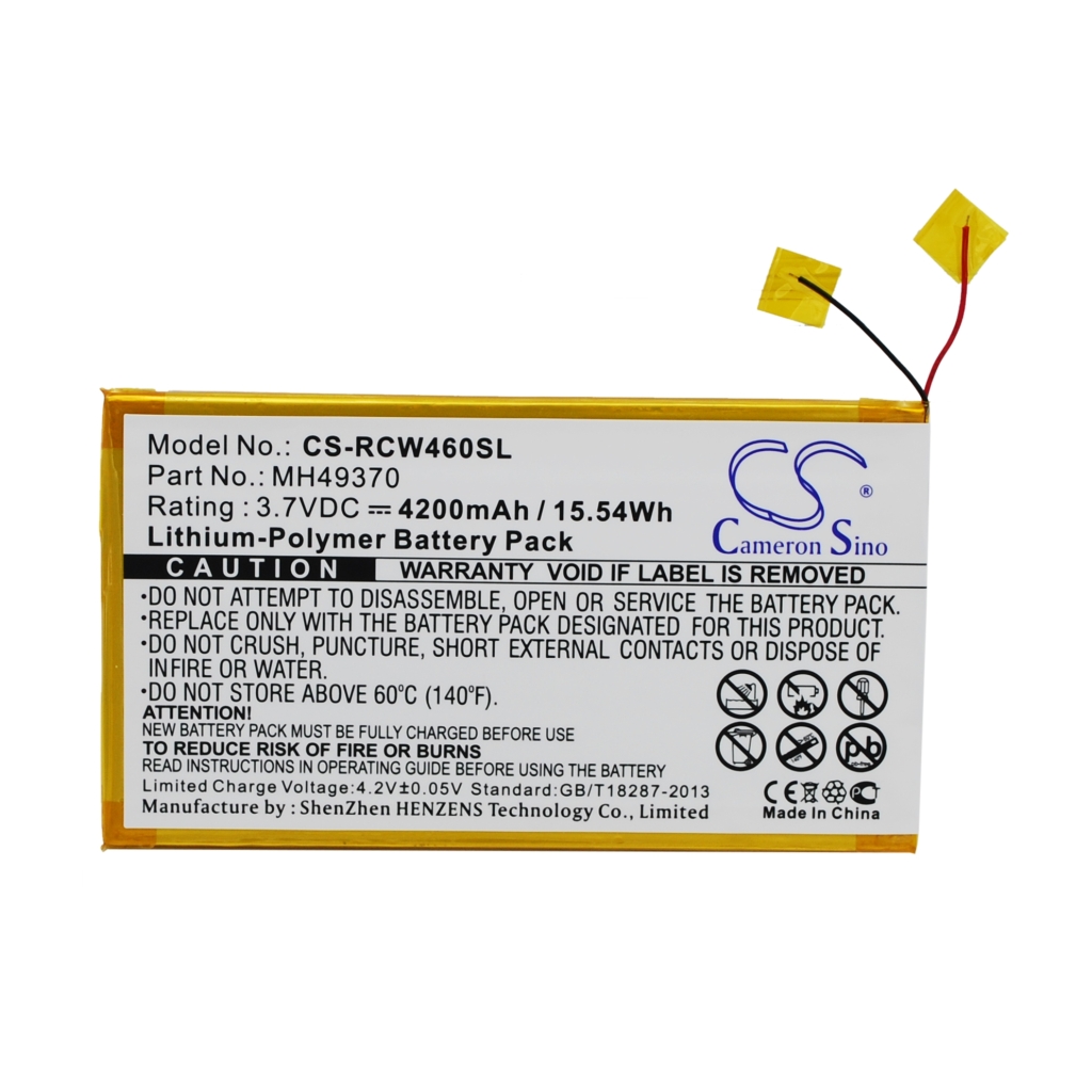 Akut Tabletin akku CS-RCW460SL