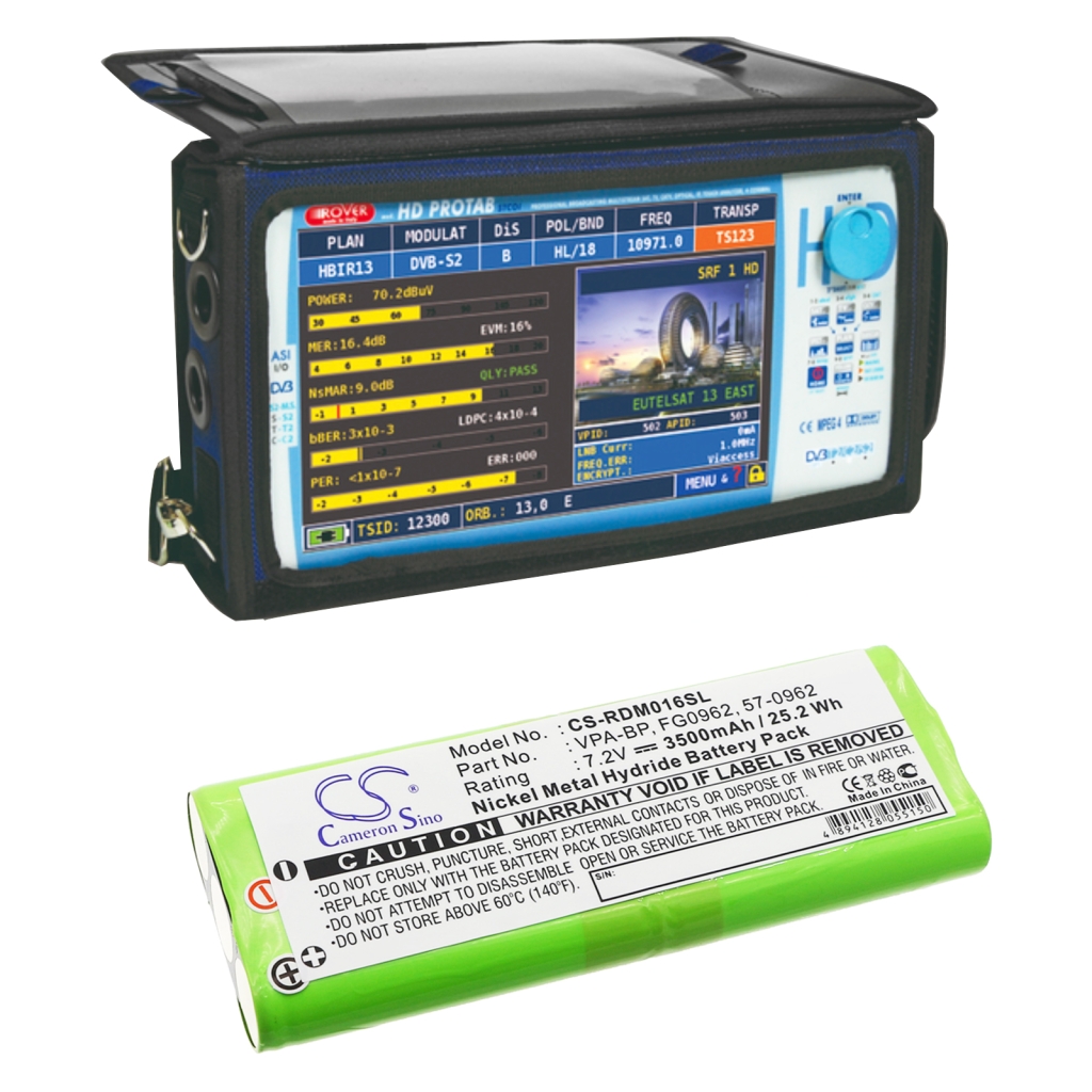 Työkalujen akku Rover HD ISDBT Japan Brasil (CS-RDM016SL)