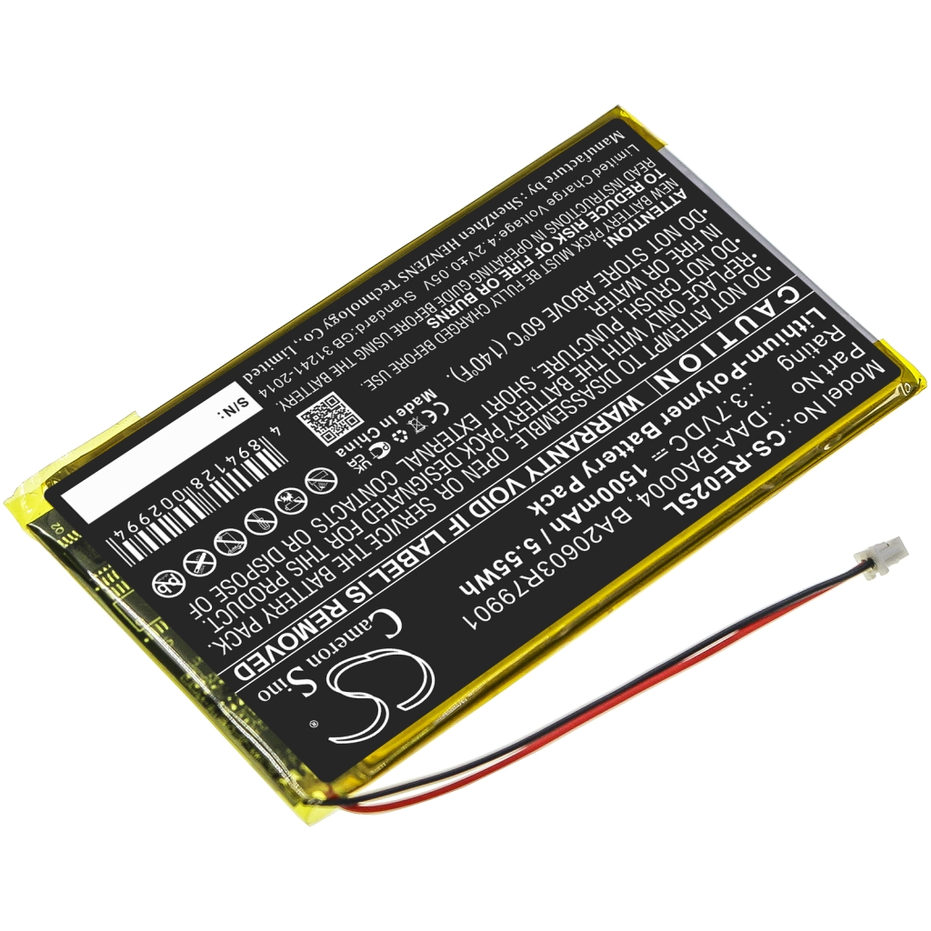 Akut MP3, MP4, PMP-akku CS-RE02SL