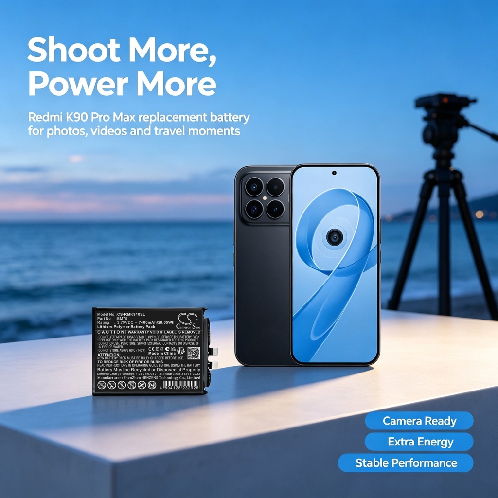 Akut yhteensopiva Redmi K90 Pro Max CS-RMK910SL