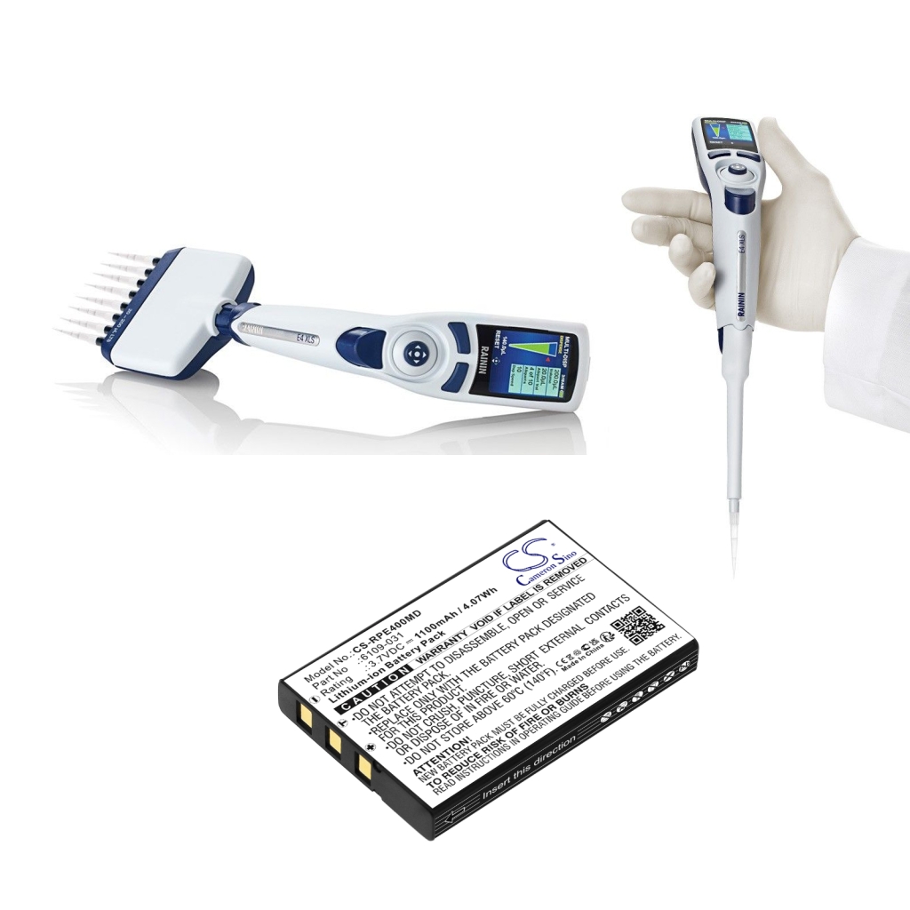Lääketieteellinen akku Rainin E4 pipette (CS-RPE400MD)