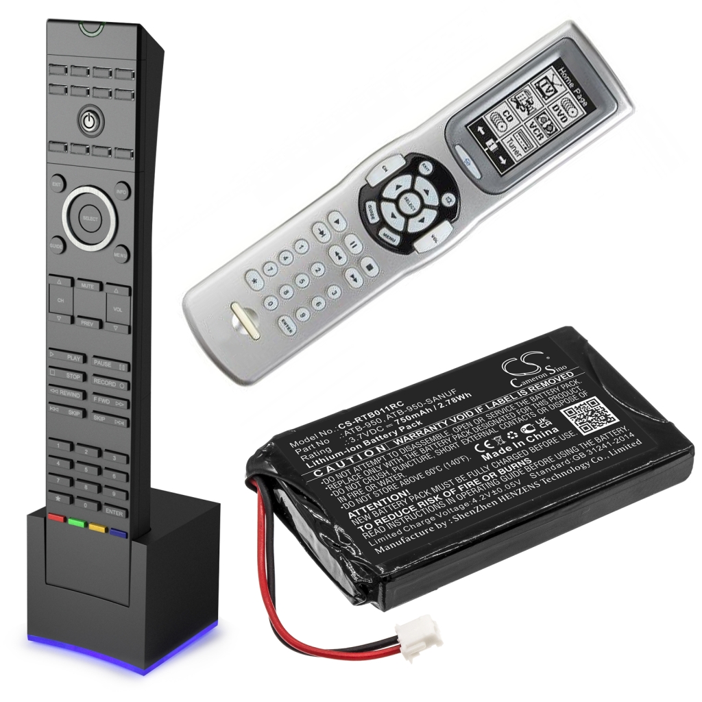 Kaukosäätimen akku RTI TheaterTouch (CS-RTB011RC)
