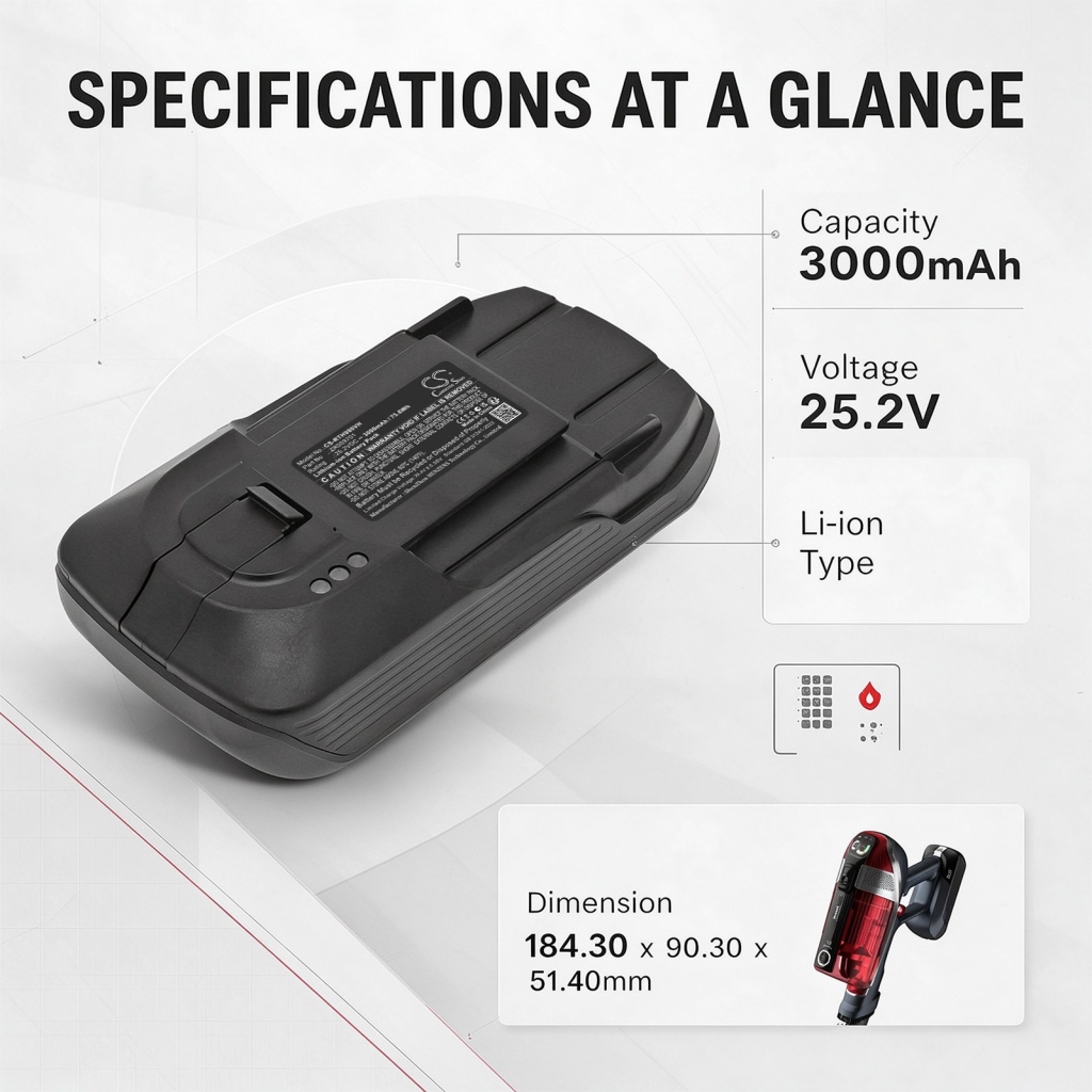 Battery compatible with Vacuum Battery