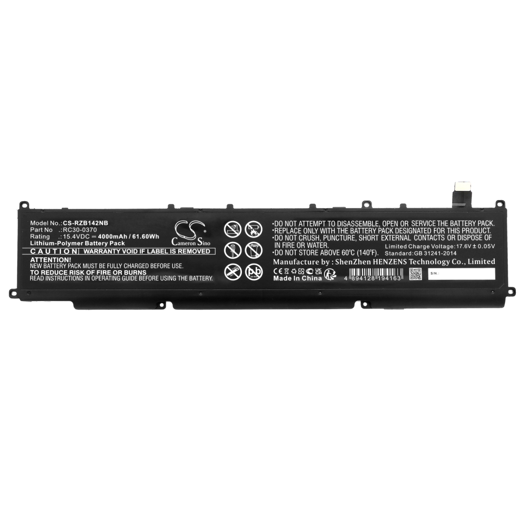 Yhteensopiva akun vaihto Razer RC30-0370