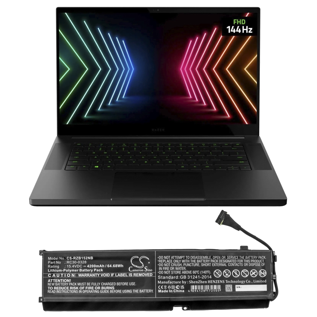 Yhteensopiva akun vaihto Razer RC30-0328