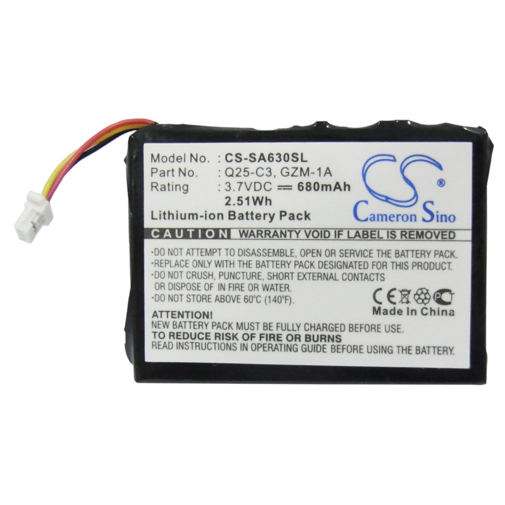 Akut MP3, MP4, PMP-akku CS-SA630SL