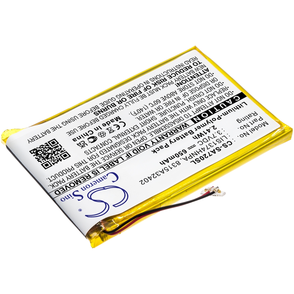 Akut MP3, MP4, PMP-akku CS-SA720SL