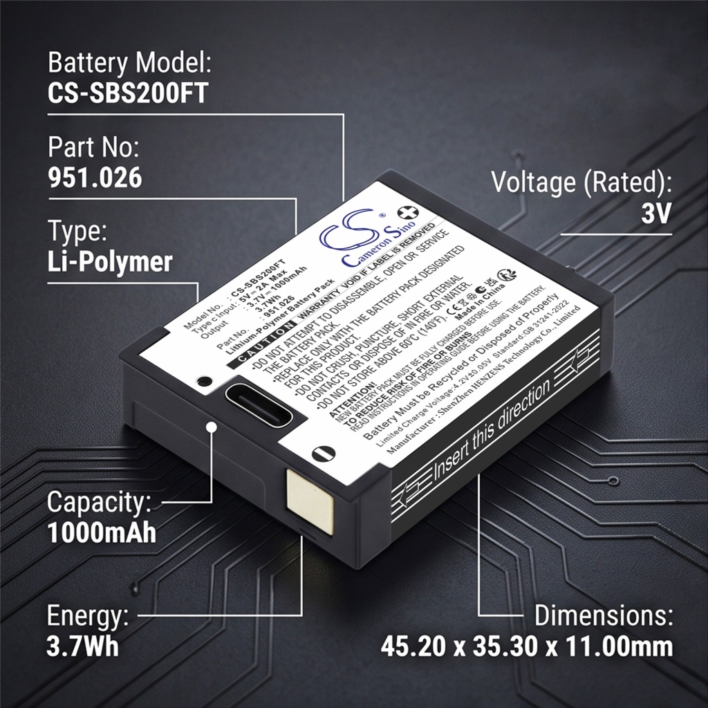 Battery compatible with Suprabeam