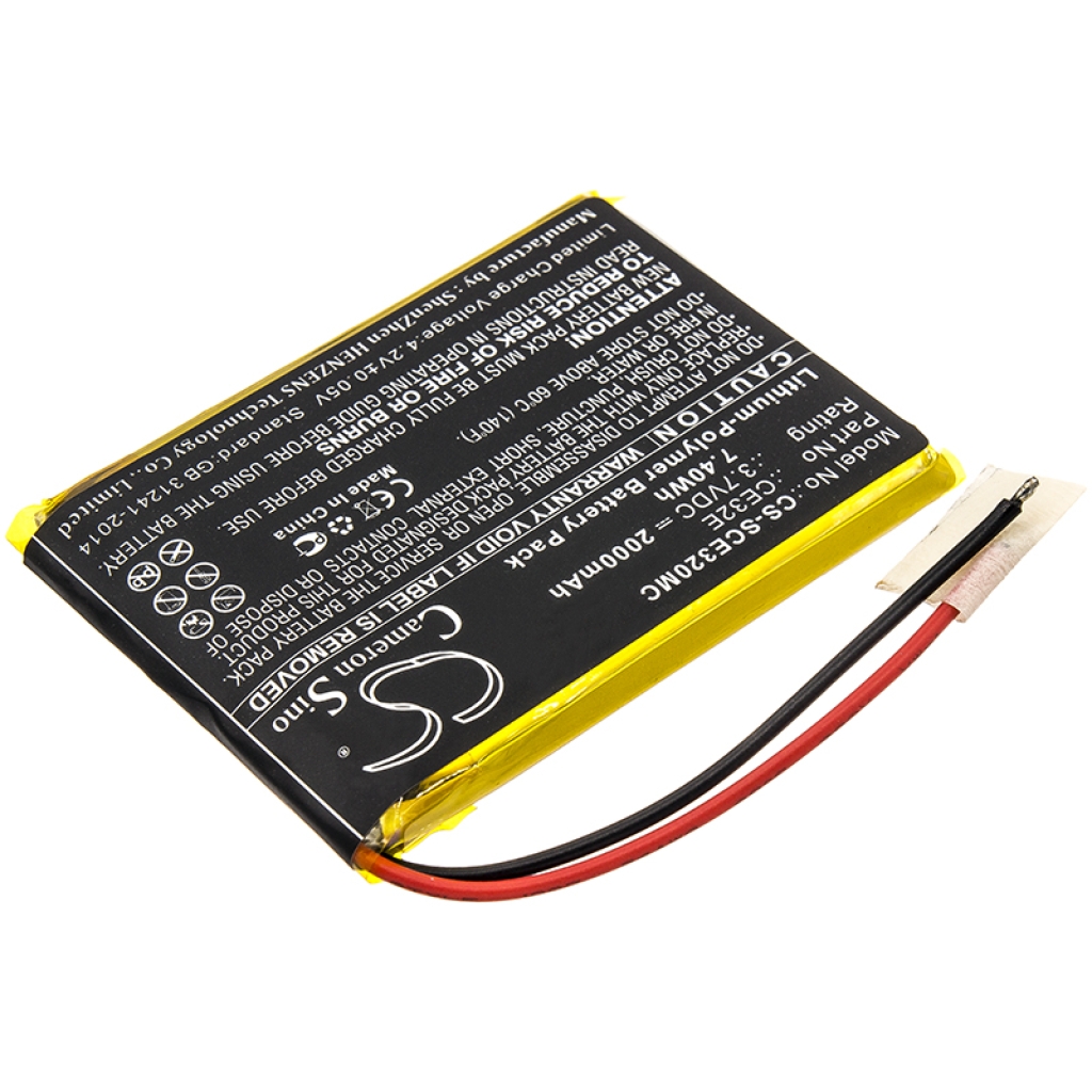 Yhteensopiva akun vaihto Safety vision CE32E