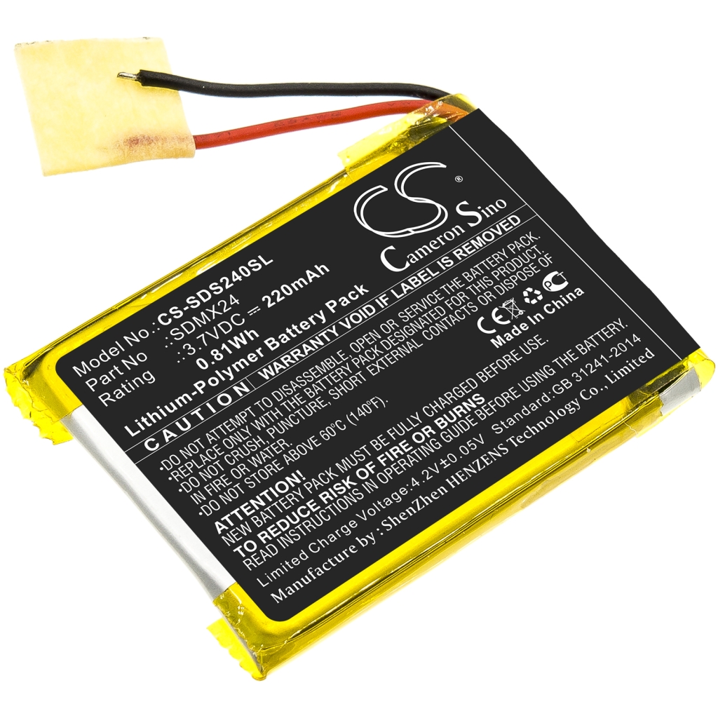 Akut MP3, MP4, PMP-akku CS-SDS240SL