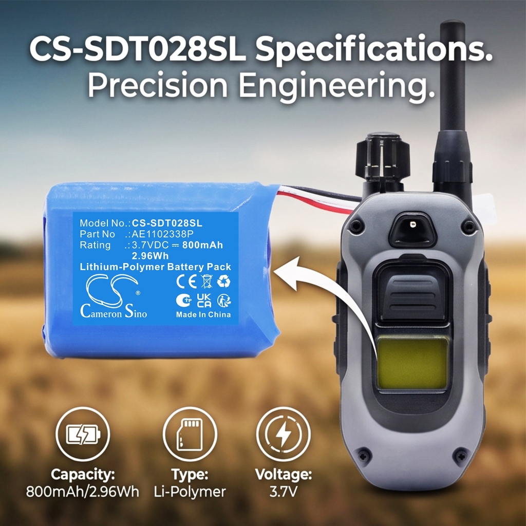 Akut yhteensopiva Dogtra 280X Transmitter CS-SDT028SL