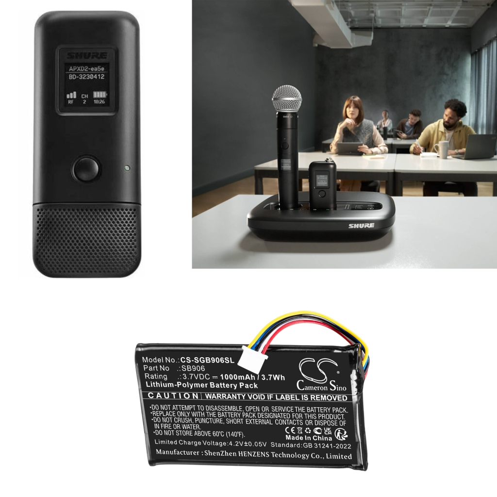 Akut Audio device batteries CS-SGB906SL
