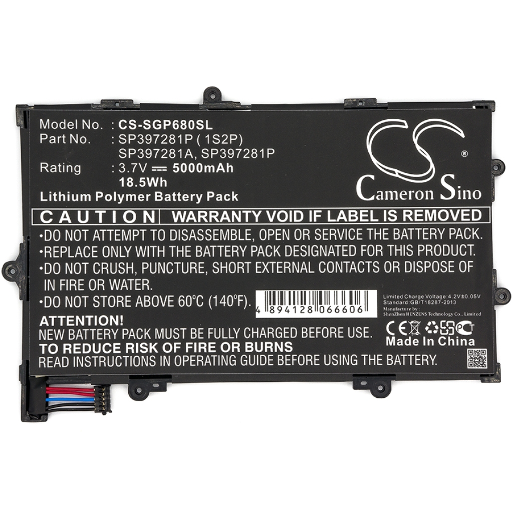 Akut Tabletin akku CS-SGP680SL