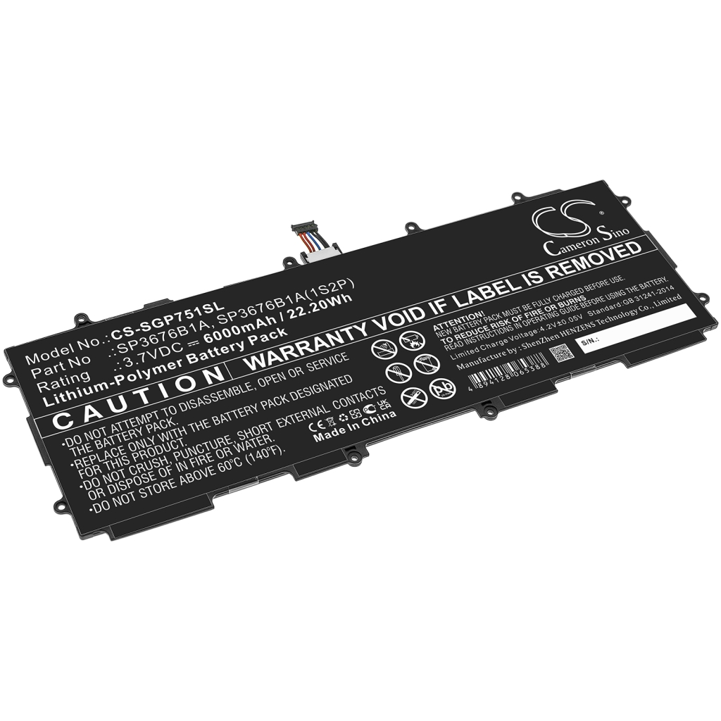Akut Tabletin akku CS-SGP751SL