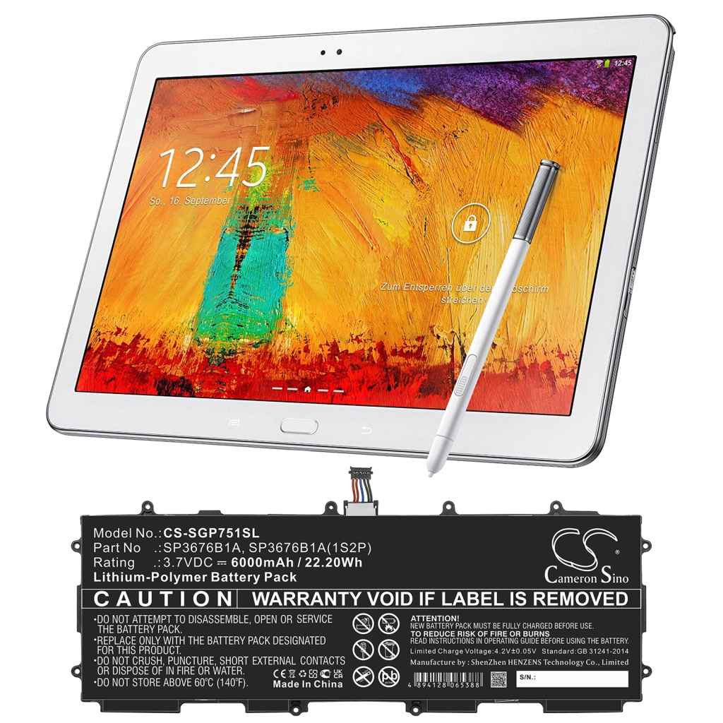 Akut Tabletin akku CS-SGP751SL