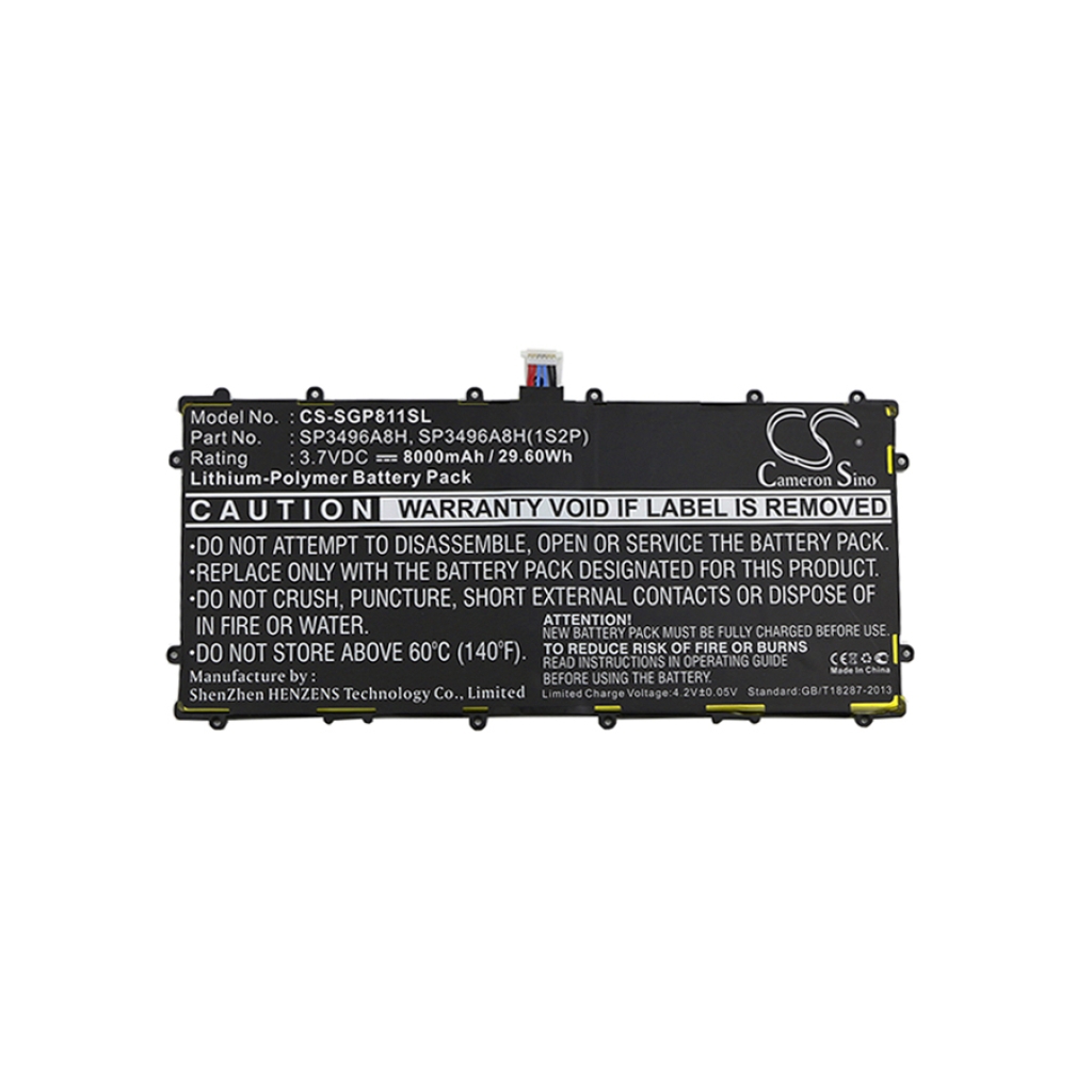 Akut Tabletin akku CS-SGP811SL
