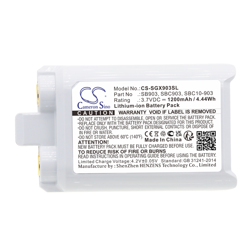 Akku yhteensopiva Shure CS-SGX903SL