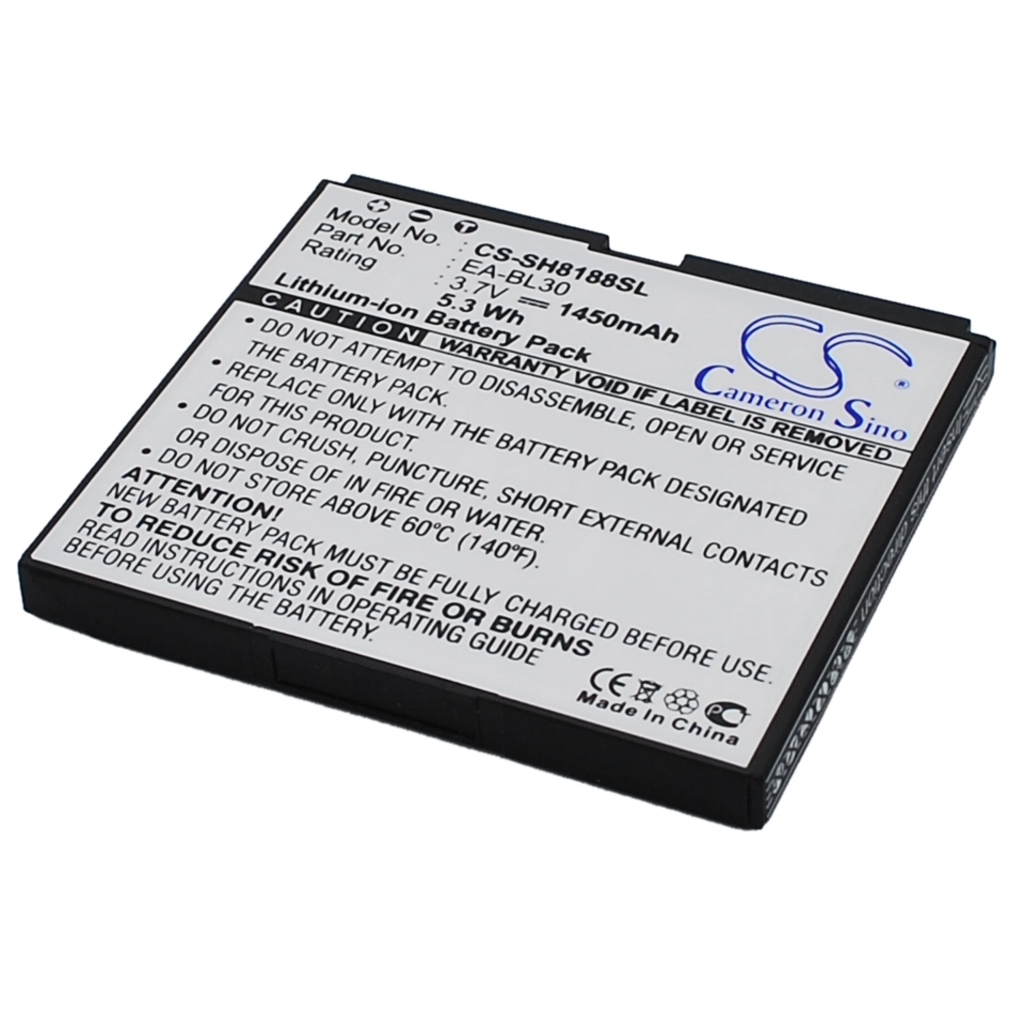 Yhteensopiva akun vaihto Sharp EA-BL30