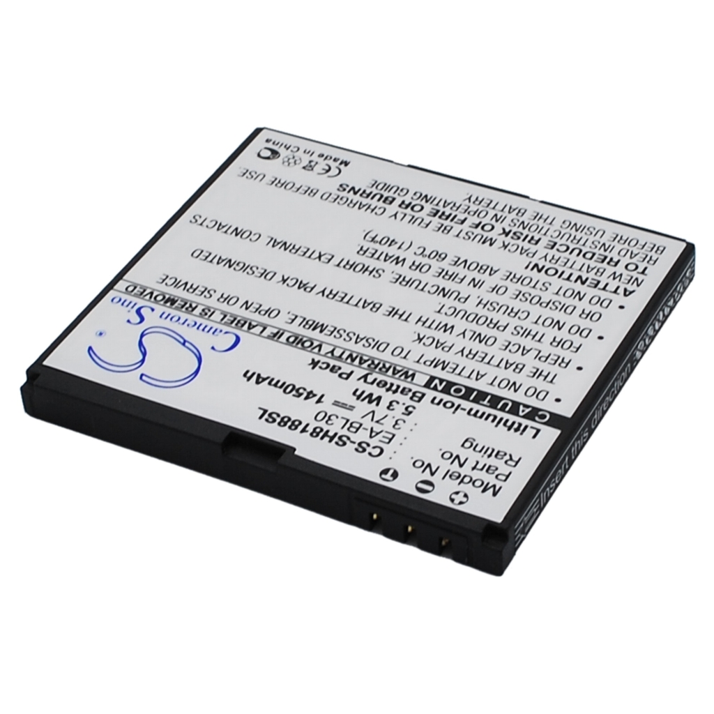 Yhteensopiva akun vaihto Sharp EA-BL30