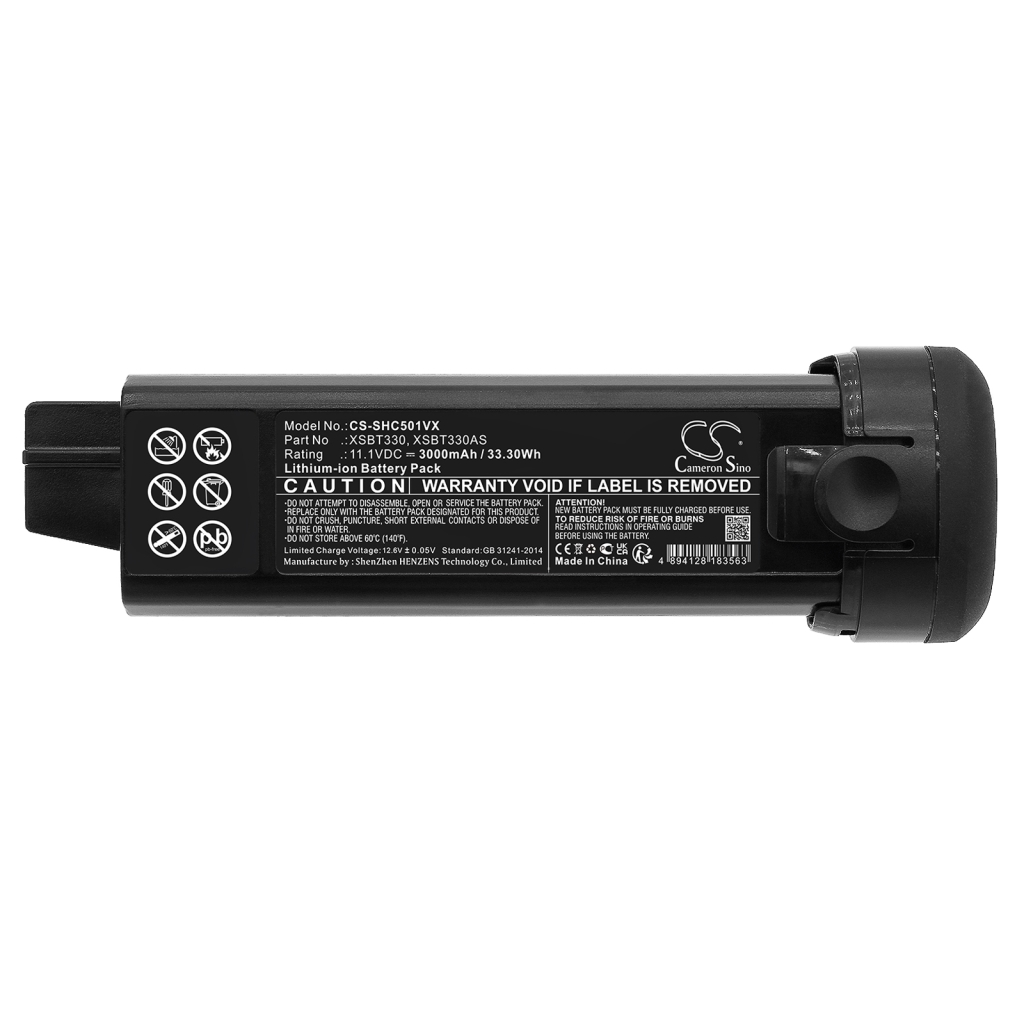 Yhteensopiva akun vaihto Shark XSBT330,XSBT330AS
