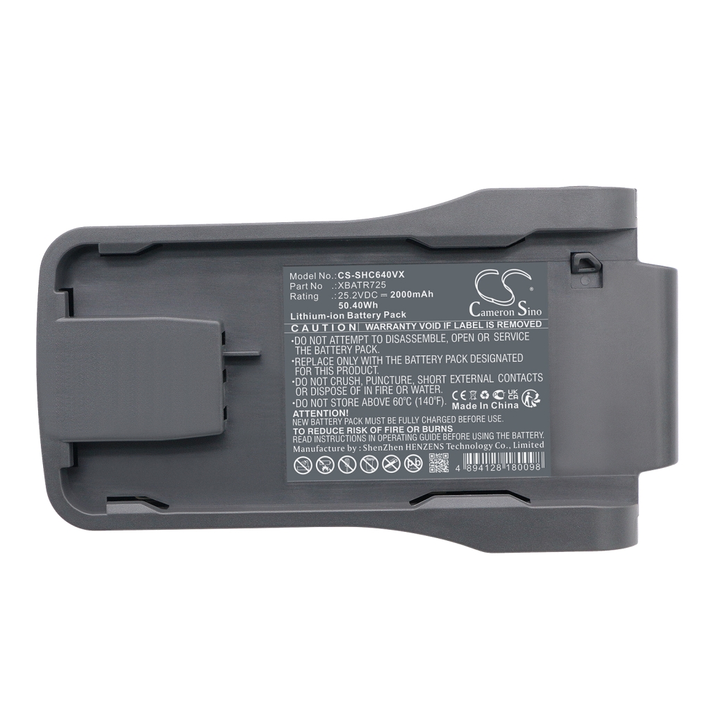 Yhteensopiva akun vaihto Shark XBATR725,XBATR725SL