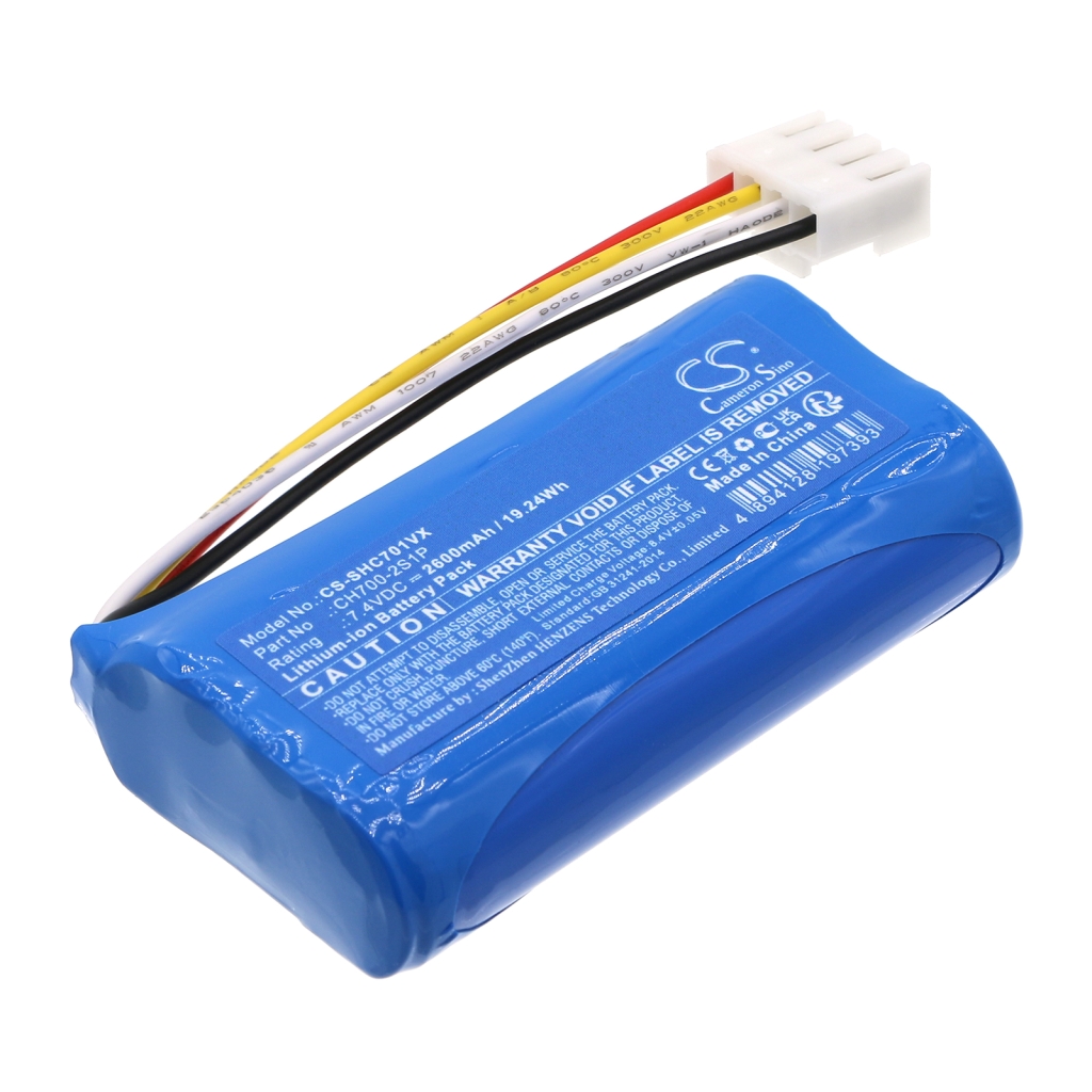 Yhteensopiva akun vaihto Shark CH700-2S1P