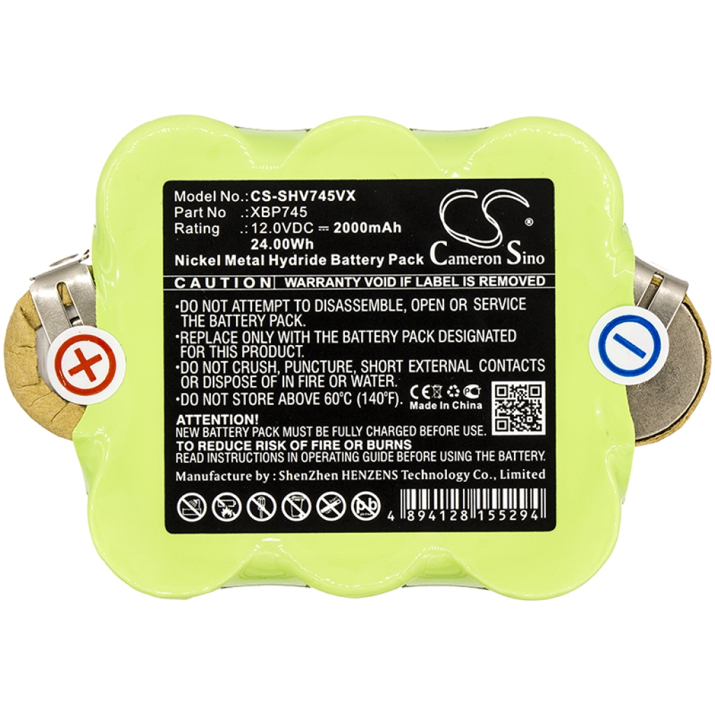 Yhteensopiva akun vaihto Shark XBP745