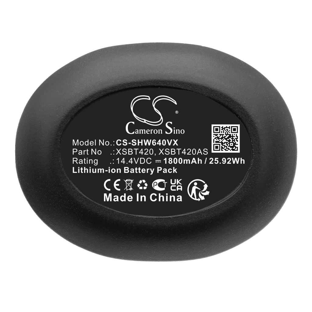 Yhteensopiva akun vaihto Shark XSBT420,XSBT420AS,XSBT420UK