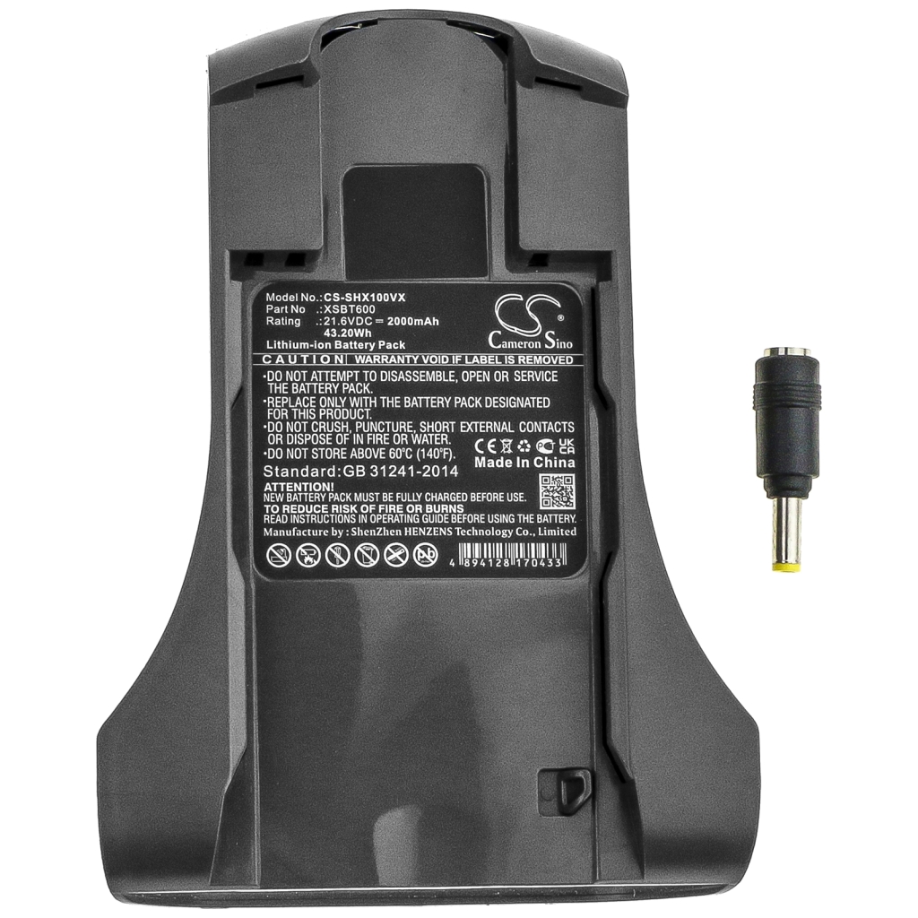 Yhteensopiva akun vaihto Shark XSBT600