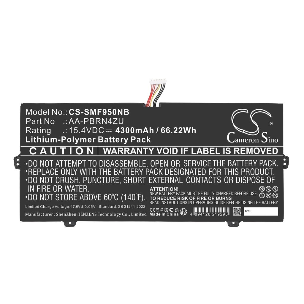 Kannettavan tietokoneen akku Samsung CS-SMF950NB