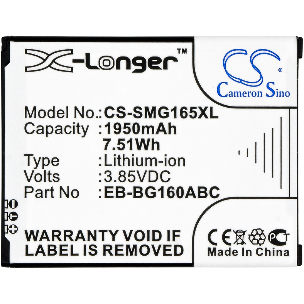 Akku yhteensopiva Samsung CS-SMG165XL