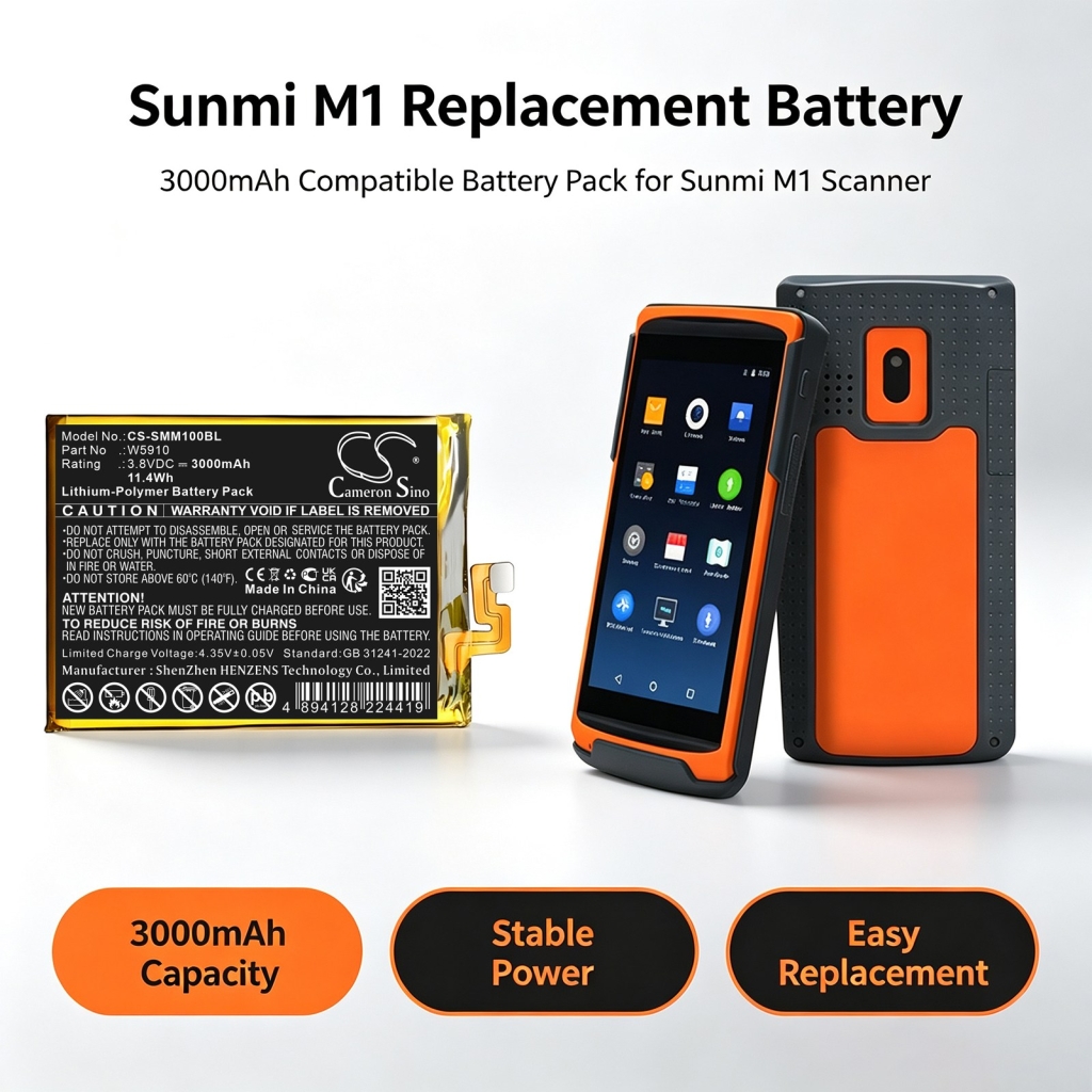 Battery compatible with Sunmi CS-SMM100BL