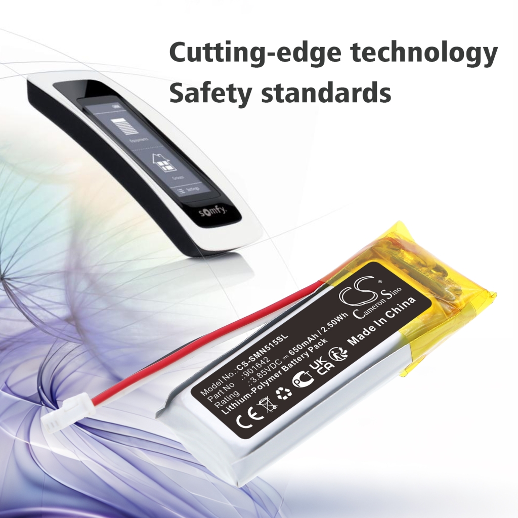 Yhteensopiva akun vaihto Somfy 901642