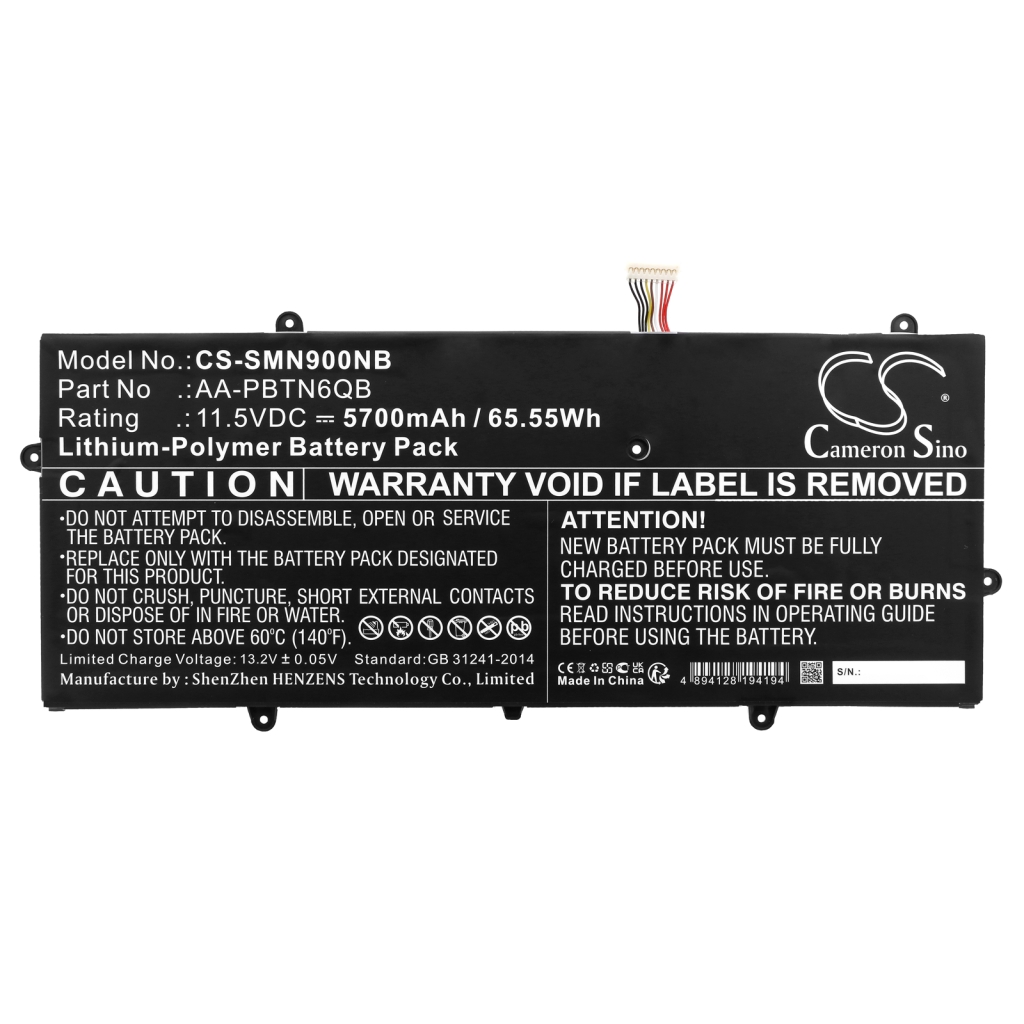 Yhteensopiva akun vaihto Samsung AA-PBTN6QB