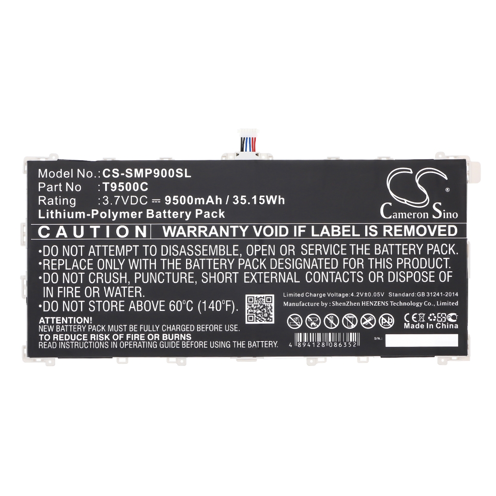 Tabletin akku Samsung CS-SMP900SL