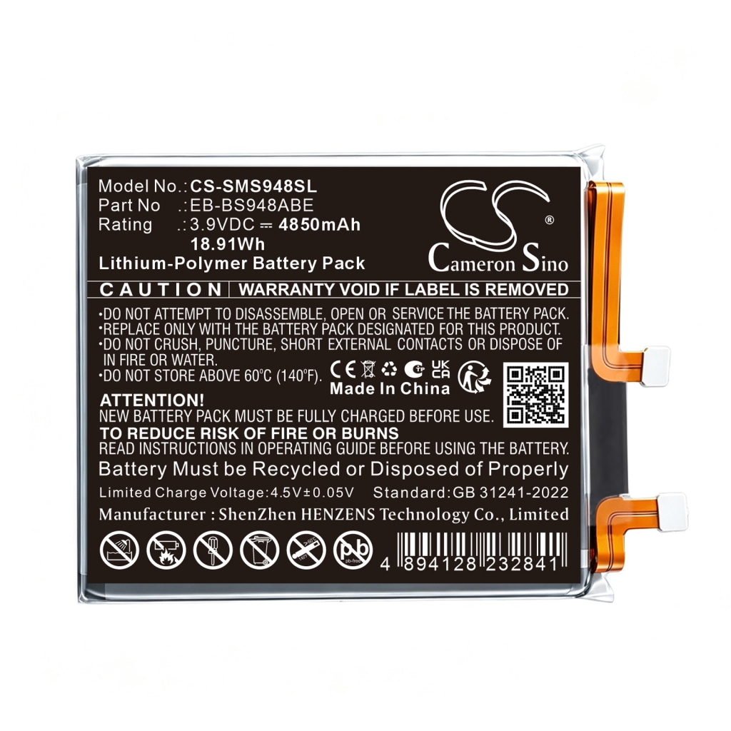 Akut yhteensopiva Samsung Galaxy S26 Ultra CS-SMS948SL