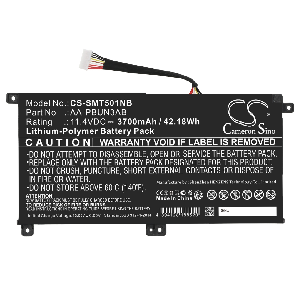 Yhteensopiva akun vaihto Samsung AA-PBUN3AB