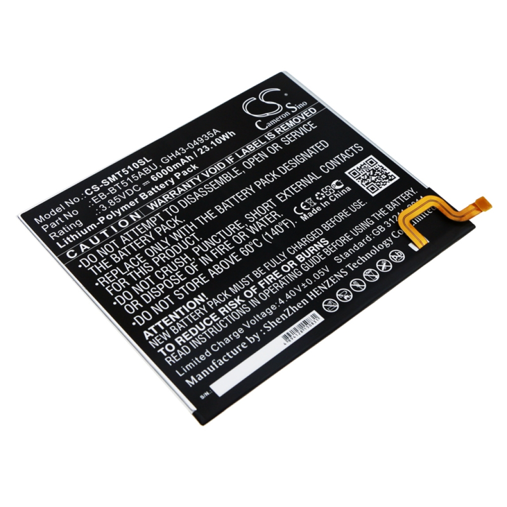 Akut Tabletin akku CS-SMT510SL