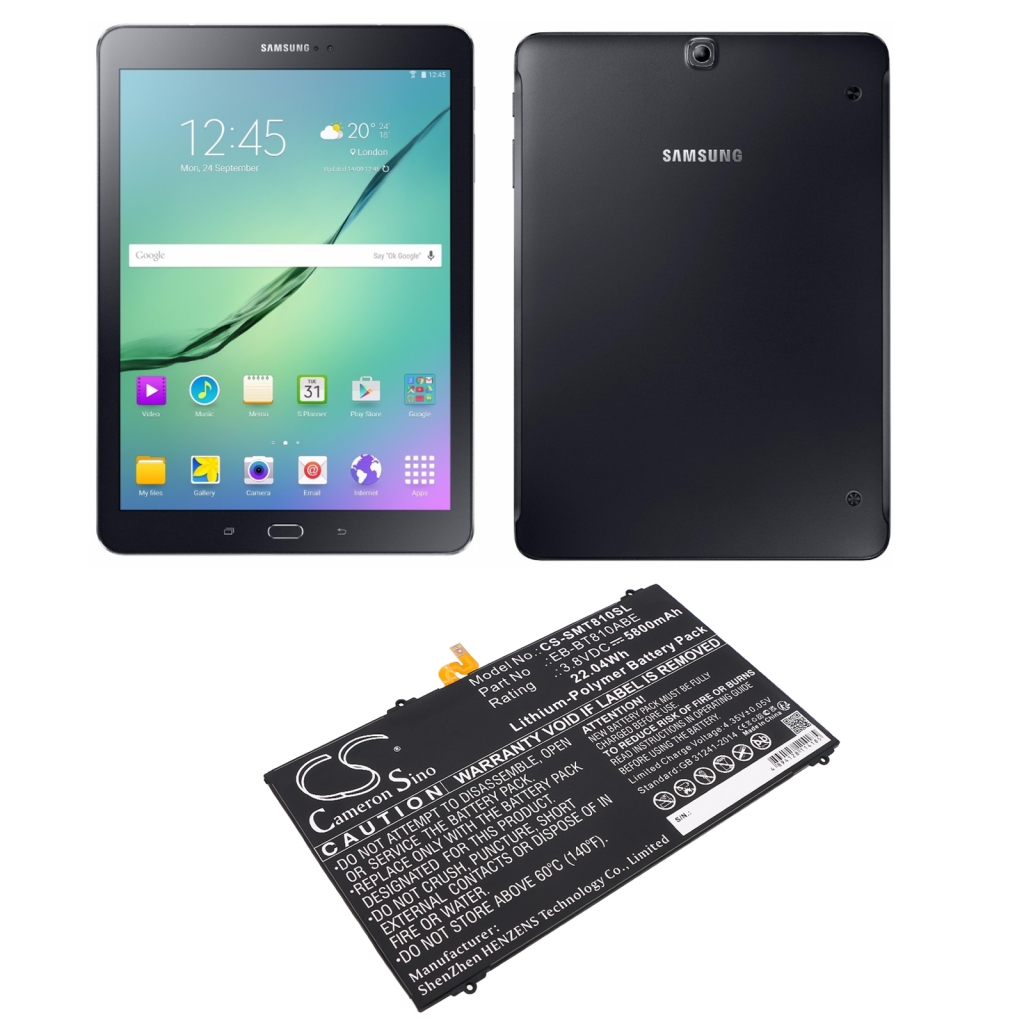 Tabletin akku Samsung SM-T815N0 (CS-SMT810SL)