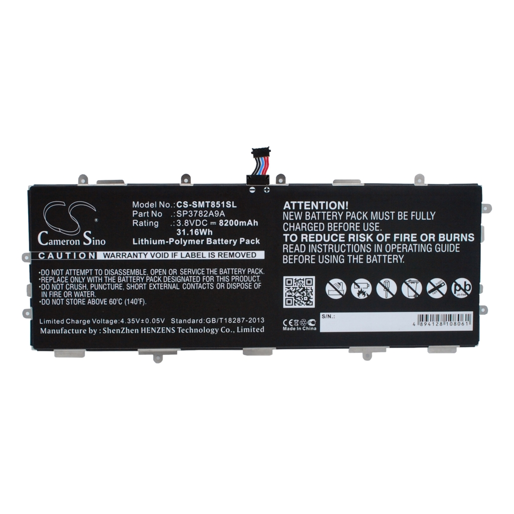 Akku yhteensopiva Samsung CS-SMT851SL