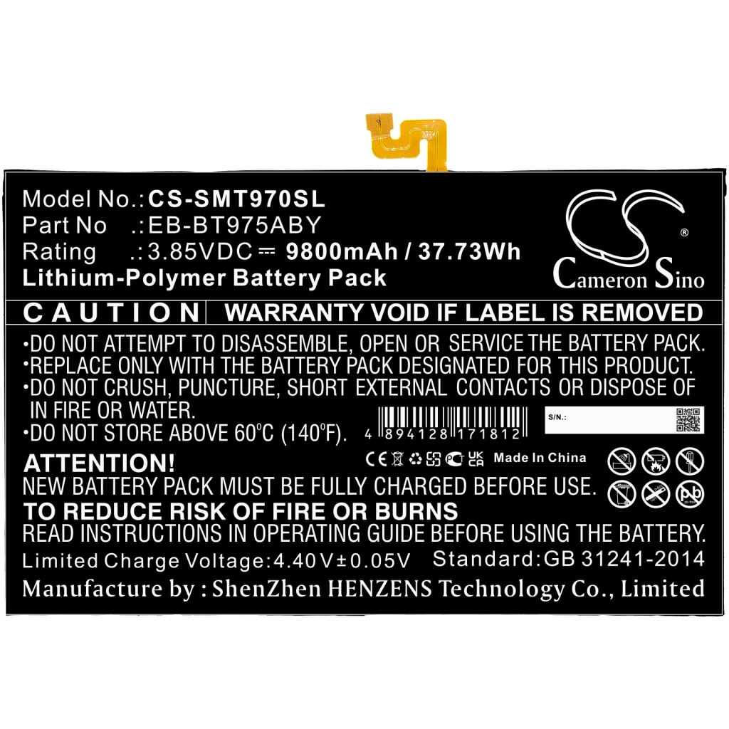 Akut Tabletin akku CS-SMT970SL