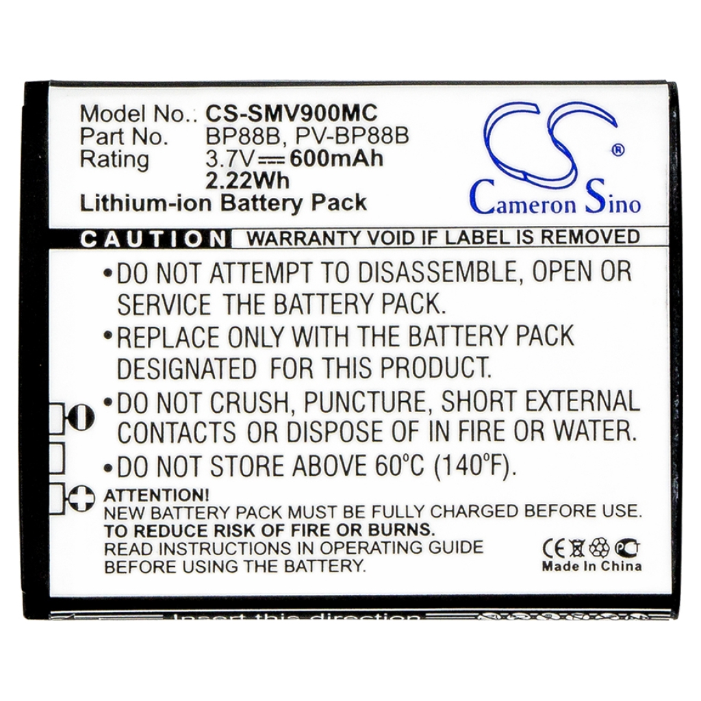 Akut Kameran akku CS-SMV900MC
