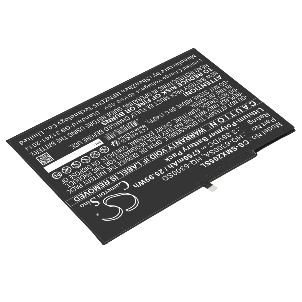 Akut Tabletin akku CS-SMX205SL