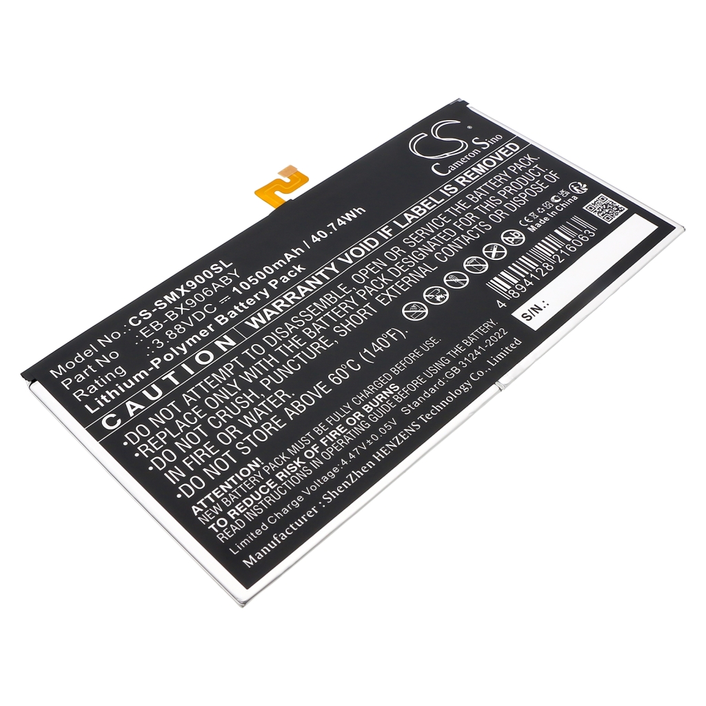 Tabletin akku Samsung CS-SMX900SL