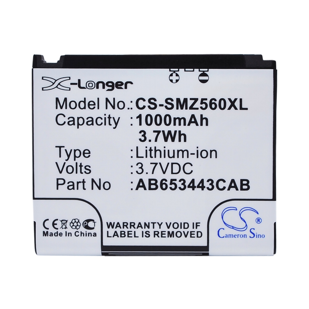Akku yhteensopiva Samsung CS-SMZ560XL
