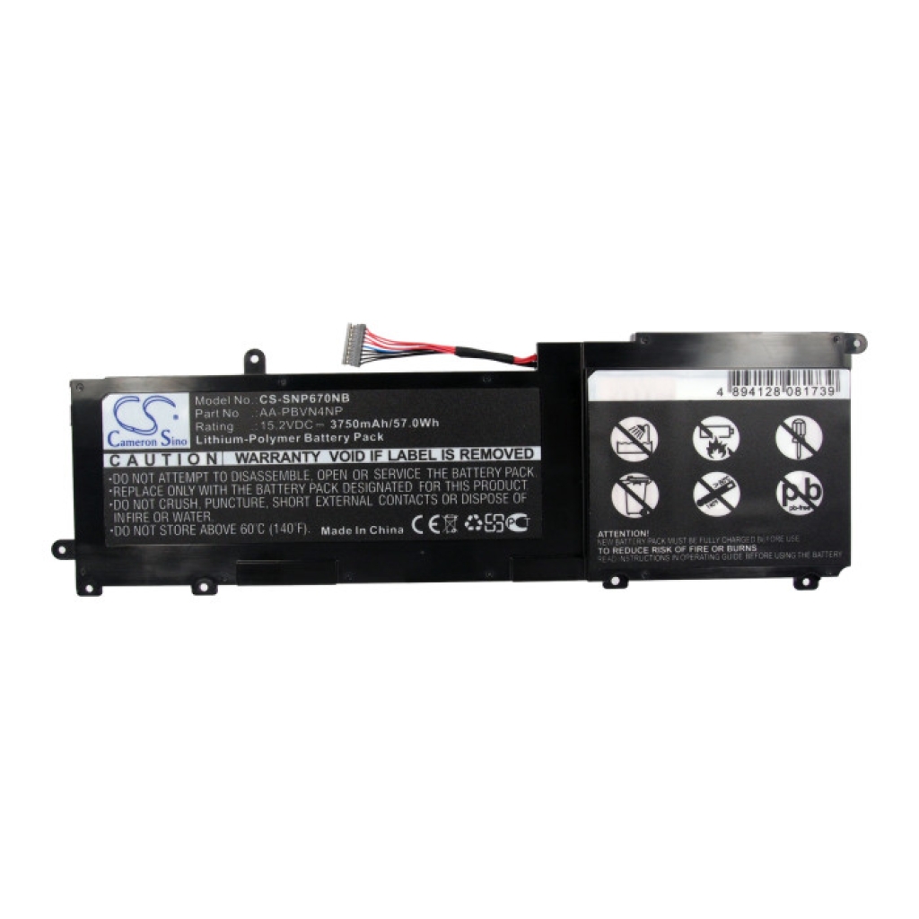 Yhteensopiva akun vaihto Samsung AA-PBVN4NP