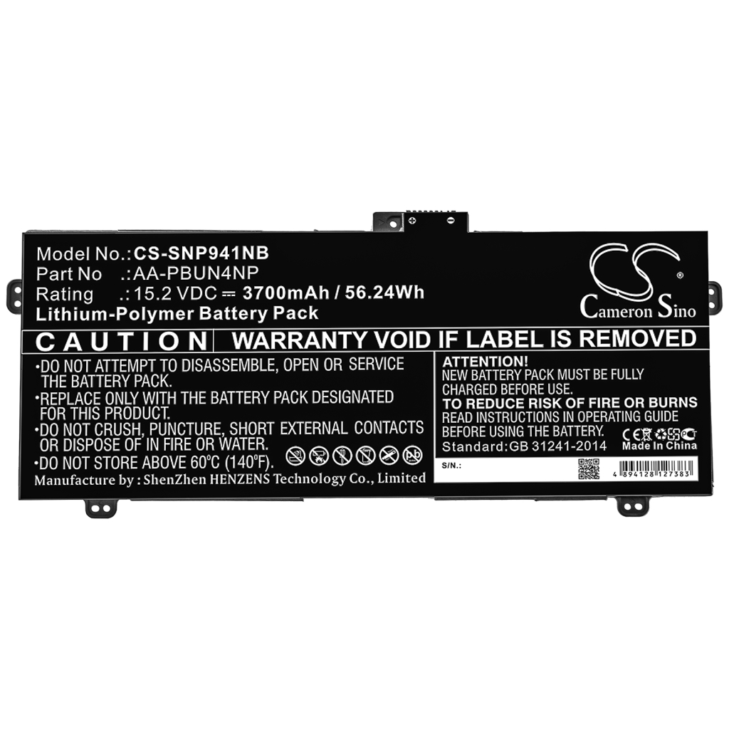 Yhteensopiva akun vaihto Samsung AA-PBUN4NP